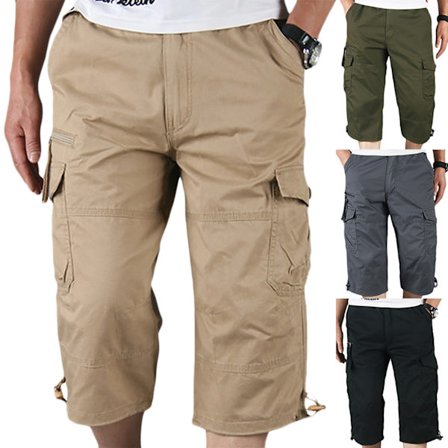 Man Tooling Korta Byxor Vanliga Fritidsshorts Sommar Lös Present
