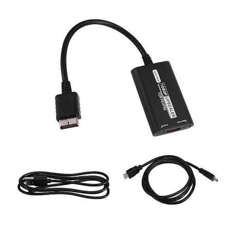 1080P för PS1 / PS2 RGBS / YPBPR Uppskalare HD-konverter Adapter med 16:9 4:3 Ratio Switch