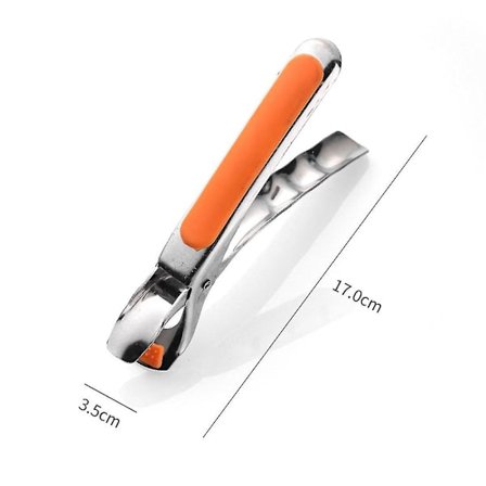 Griptång för att lyfta heta skålar, grytor, kastruller och tallrikar från mikrovågsugn, rostfritt stål, kökstång, 1 st [db]