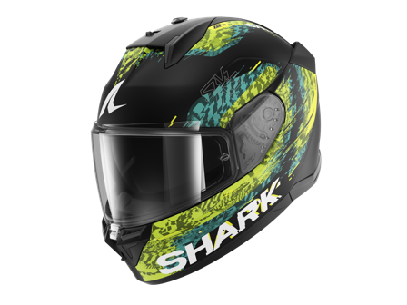 Casco Integrale Shark D-Skwal 3 Speed-Vib Nero/Verde/Blu XL