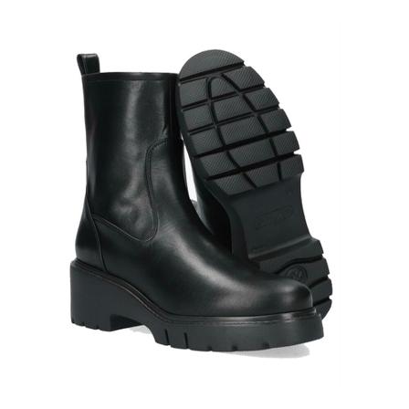 Unisa, Leather Ankle Boots With ZIP Czarny, Kobieta, Rozmiar: 41 EU
