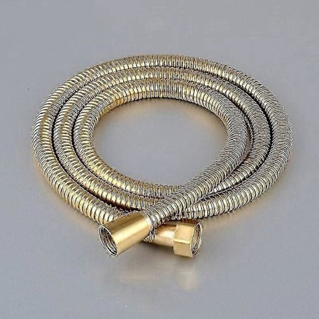 Dusjslange, Ekstra lang dusjslange for håndholdt dusjhode, rustfritt stålslange, messingmutterfortykning, 1,5 m kryptert titanrør