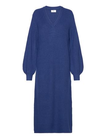 Objmalena L/S Knit Dress Noos Object Blue