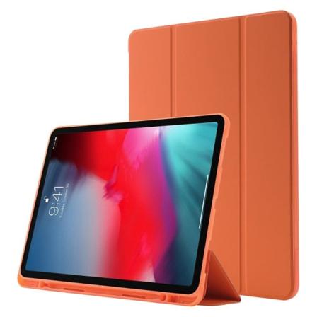 iPad Pro 12.9 (2022) / (2021) / (2020) Skin-touch vegansk læderetui Fuld beskyttelse Tri-fold Stand Tablet Cover med Auto Wake / Sleep Cover og Pen Sl