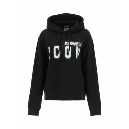 Dsquared2, Hoodies Zwart, Dames, Maat:M