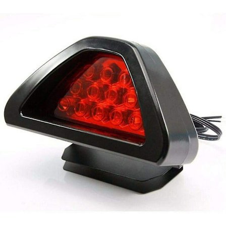 Bakre tredje bremselys Bil Universal parkeringslys Kjøretøy strobe tåkelys (svart) (1 stk)