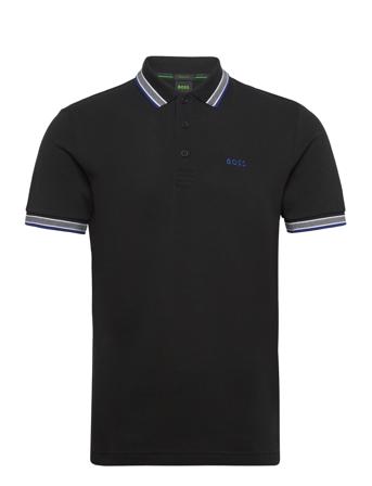 Paddy Polos Short-sleeved Svart BOSS*Betinget Tilbud