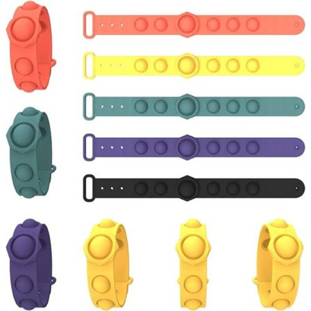 Mini Simple Dimple Sensorisk Fidget Legetøj Stress Relief Armbånd Stress Relief til Børn