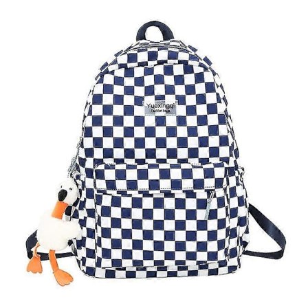 Rutiga Ryggsäck för Skolan, Unisex - Yvan{ DB}