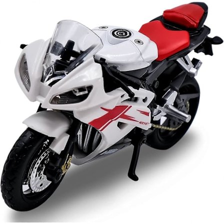 Die-Cast Motorcykelmodell, Realistisk Motorcykelmodell med Bas, 1:18 Skala Barncykel Leksak eller Samling, Kontorsbord Dekoration Ornament