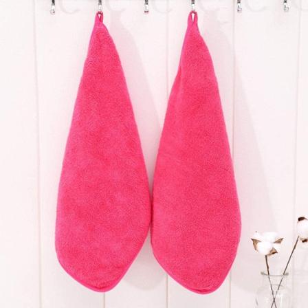 (25 x 30 cm, vaaleanpunainen) Riippuva käsipyyhe Coral Microfiber Fle