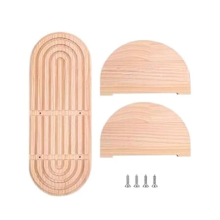 Flytende Hyller 2 Nivåer Tre Vegghylle Robust Bohemsk Veggdisplay Organizer Hylle for Kjøkken Barnerom Kontor Stue