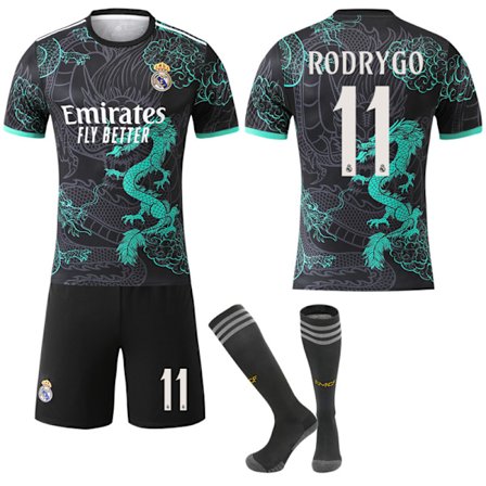 2025-2026 Real Madrid Dragemønster Special Edition Fotballdrakt med Sokker