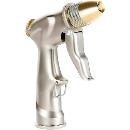 Hageslange Dyse, Kraftig Metall Vann Dyse Sprøyte Med Full Messing Dyse