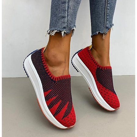 Mode Dam Flats Slip-on Mesh Light Sneakers
