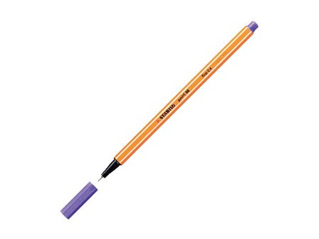 STABILO Fineliner Point 88 , tunn spets, orange pennkropp, violett bläck - Lyreco - Kontorsmaterial - Pennor - Finelinerpennor