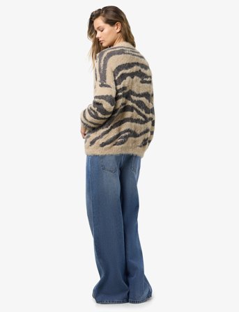 NOISY MAY Nmflynn L/S V-Neck Knit Cardigan Noos - Beige - M