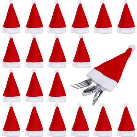 20 Mini Julemandshuer, Bestikpose (12cm) - Mini Julemand DXGHC