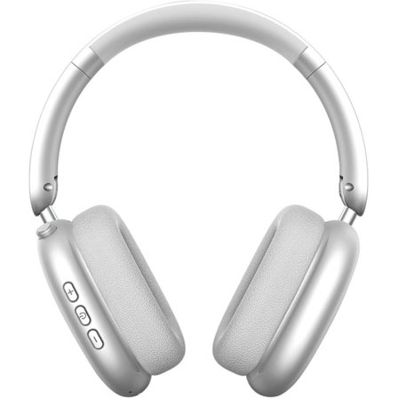 Trådlösa On-Ear Hörlurar, Brusreducerande Bluetooth 5.3 Hörlurar med Mikrofon, Vikbara, Kompatibla med iOS/Android/Samsung/Vit