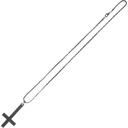 Cross Chain Herrkors Halsband Inverterat Kors Hängsmycke Halsband