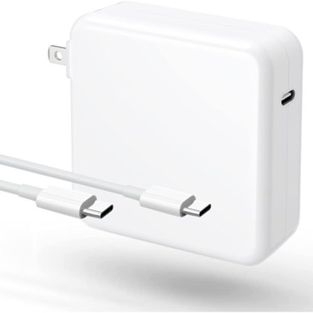 Mac Book Pro Lader - 120W USB C Hurtiglader Strømadapter Kompatibel med MacBook Pro/Air 13 14 15 16 tommer, M1 M2 M3 M4, iPad Pro, Samsung Galaxy