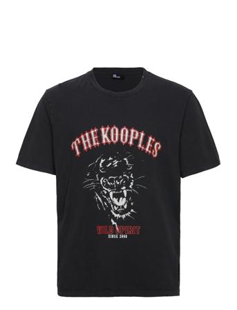 T-Shirt Mc T-shirts Short-sleeved Svart The Kooples*Betinget Tilbud