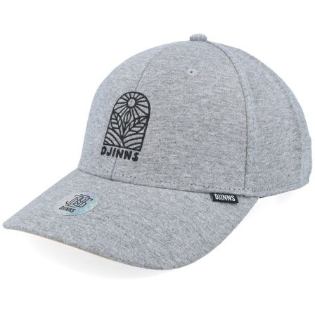 Djinns - Grå adjustable Keps - Truefit Leaf Sun Grey Adjustable @ Hatstore