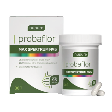 Nupure Probaflor Max Spektrum N95 kapsler, 30 stk.