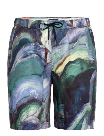 Fave - Printed Tencel Relaxed Fit Bermuda Short Patterned Scotch & Soda