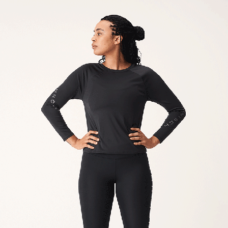 Röhnisch Active Logo Long Sleeve, Black