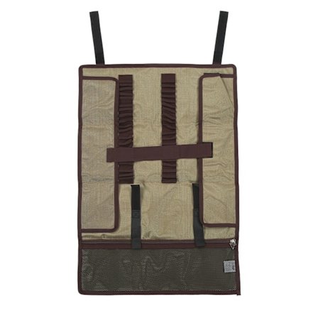 Opbevaringspose til teltpløkker - Enkelt håndtagsdesign, netlomme, Oxford-stof, teltpløkker, campinghammer, opbevaringspakke, let, khaki