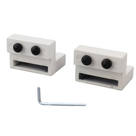 Hvit skyvedørstopper, maskinvaretilbehør med sekskantnøkkel for soverom, kjøkken, stue