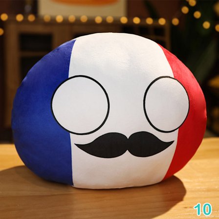 10 cm Maapallo Plyschleksak Polandball hänge Countryball Stuff -1