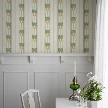 Duro Tapet, Ramsjö 697-01 Gammalsvenska QuickUp, L, Vit, Färg & tapeter