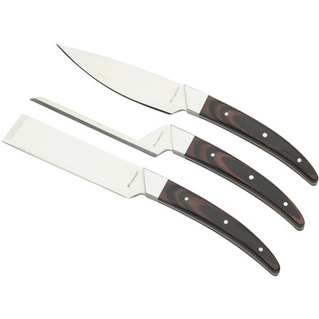 Legnoart Caseus CK40A osteknivsett, mørkt tre, 3 stk.