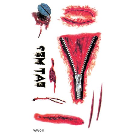 Tillfällig Tatuering 10x5cm - Halloween special! Eat me