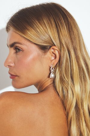 NA-KD Boucles d'oreilles pendantes avec perle - Bijoux - Argent - One Size