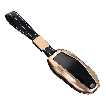 Stilrent bilnyckelfodral av aluminiumlegering för Tesla Model S