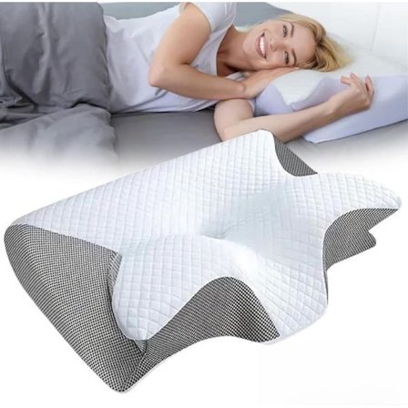 Ortopedisk Kudde / Memory Foam Kudde – Andningsbar & Lindrar Nacksmärta_TF_TF