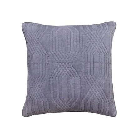 Sininen geometrinen kangastyyny, 50x50 cm