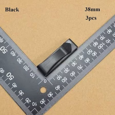 3kpl Molle Webbing Solki Vyön päätypidike MUSTA 38MM