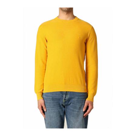 Sun68, Round-neck Knitwear Żółty, Mężczyzna, Rozmiar: L