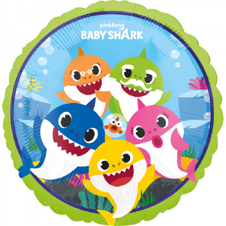 Heliumballong Baby Shark - Partyninja.se
