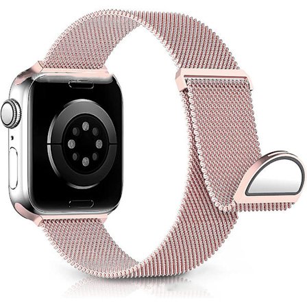 Ersättningsarmband kompatibelt med Apple Watch armband 41 mm 40 mm 38 mm för kvinnor/män, dubbla magnetiska justerbara armband