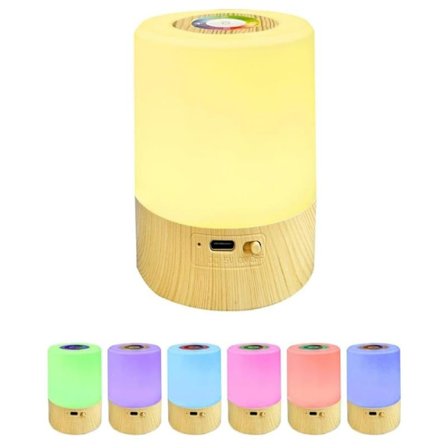 Mini LED Natlampe Smart Bordlampe Touch Control 2/4 Timers Timer Dæmpbar USB Genopladelig Bærbar