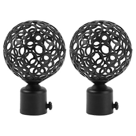 2 stk. huldesignet gardinkule stangender vindusgardinstang dekorative endestykker