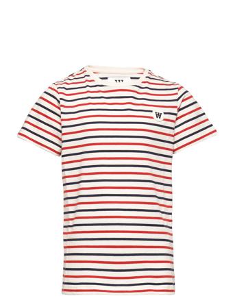 Ola Stripe Kids T-Shirt T-shirt Multi/mønstret Wood Wood