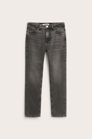 Kappahl | Straight jeans high waist | Svart denim
