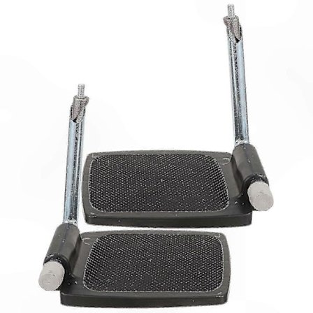 Holdbare fodstøtter til kørestole med benstøtte og justerbare stænger for øget komfort og stabilitet