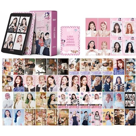 55st Blackpink Lomo Cards Blackpink Photocards BP The Game New Album BP 2023 Vykort Present för Fans (BPTG)